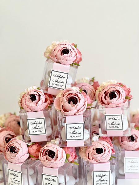 5 pcs Custom Wedding Favor Boxes – Party Favors for Guests, Elegant Gift Boxes