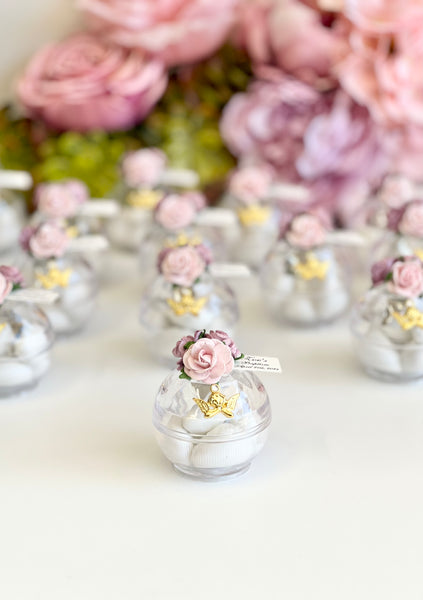 10 pcs Baptism Favors, Christening Favors, Angel Favor Boxes, Personalized First Communion Souvenirs, Custom Baptism Gifts