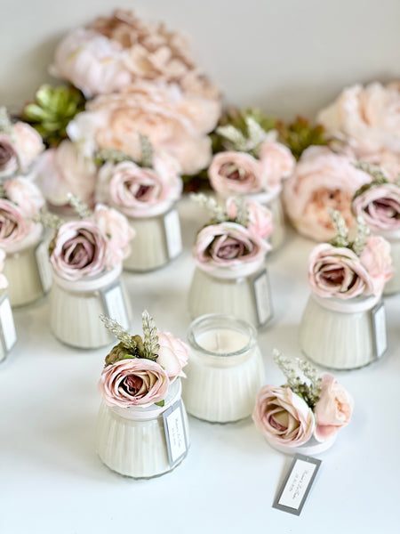 Dusty Custom Candle Wedding Favors for Guests, Personalized Party Candle Favors, Bulk Candle Favors, Decorative Candles for Home, Customizable Wedding Favors