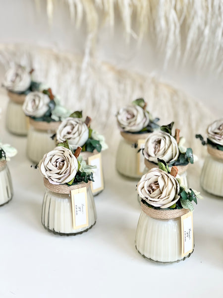 Sage Green Custom Candle Wedding Favors for Guests, Personalized Party Candle Favors, Bulk Candle Favors, Decorative Candles for Home, Customizable Wedding Favors