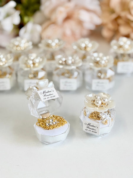 Baptism Favors Cross with Necklace Gifts, Christening Rosary Favors for Guests, Custom First Communion Favors, Personalized Baptism Gifts