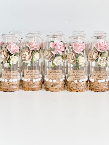 10 pcs Wedding Favors – Custom Glass Dome Cloche Favors, Beauty and the Beast Party Favors for Guests