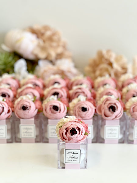 5 pcs Custom Wedding Favor Boxes – Party Favors for Guests, Elegant Gift Boxes