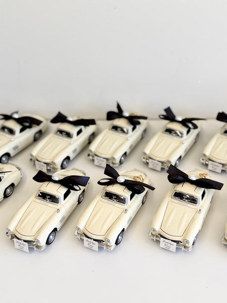 Vintage Elegance Car Wedding Favors with Rings, Retro Car Favors, Personalized Favors for Guests, Luxury Custom Favors, Bachelorette Favors
