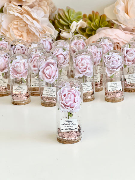 10 pcs Bulk Wedding Favors for Guests, Rose Dome Favors, Personalized Party Gifts, Beauty and the Beast Custom Favors, Rustic Favors Gifts, Boho