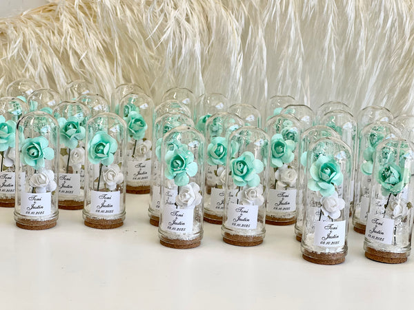 10 pcs Bulk Rose Dome Favors for Guests, Custom Wedding Favors, Personalized Party Gifts, Bachelorette Favors