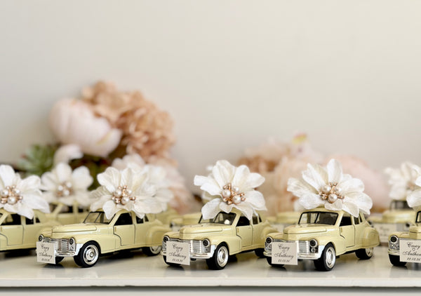 Vintage Elegance Car Wedding Favors, Retro Car Favors, Personalized Favors for Guests, Luxury Custom Favors, Bachelorette Favors