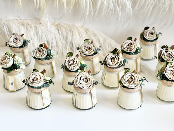 Sage Green Custom Candle Wedding Favors for Guests, Personalized Party Candle Favors, Bulk Candle Favors, Decorative Candles for Home, Customizable Wedding Favors