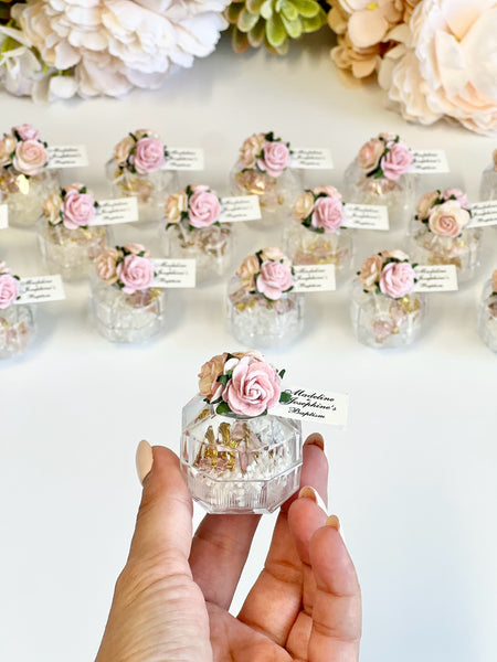 10 pcs Baptism Favors, Christening Favors, Rosary Favor Boxes, Personalized First Communion Souvenirs, Custom Baptism Gifts
