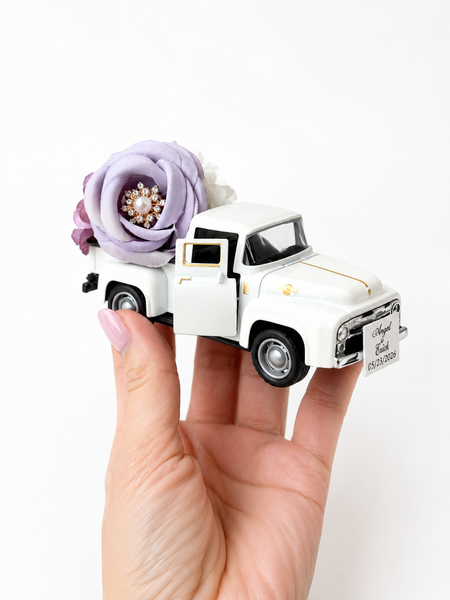 Lilac Track Car Wedding Favors, Wedding Car Gifts for Guests, Baby Shower, Personalized Party Favors, Custom Bride Shower Favors