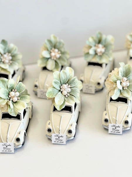 Car Wedding Favors, Vintage Car Favors, Wedding Favors for Guests, Baby Shower Party Favors, Custom Sweet 15 Favors, Bachelorette Favors