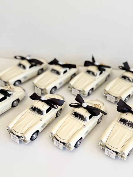 Vintage Elegance Car Wedding Favors with Rings, Retro Car Favors, Personalized Favors for Guests, Luxury Custom Favors, Bachelorette Favors
