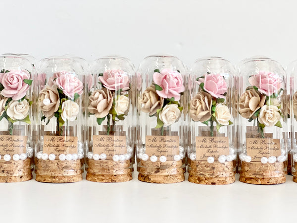 10 pcs Wedding Favors – Custom Glass Dome Cloche Favors, Beauty and the Beast Party Favors for Guests