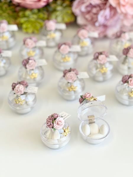 10 pcs Baptism Favors, Christening Favors, Angel Favor Boxes, Personalized First Communion Souvenirs, Custom Baptism Gifts