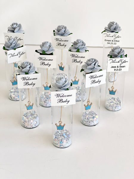 5 pcs Crown Baby Shower Favors, Custom Crown Favors, Disney Party Favors, Personalized, Little Prince Gifts, 1st Birthday Baby Boy Favors