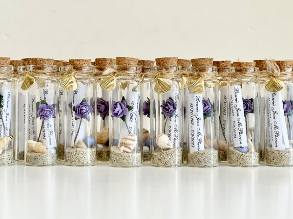 10 pcs Wedding favors for beach, Wedding gift for guest, Beach favors, Wedding favors, Favors, Beach party favors, Wedding message in a bottle