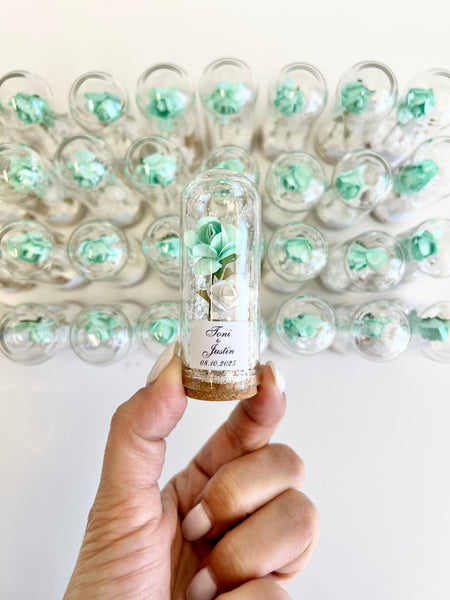 10 pcs Bulk Rose Dome Favors for Guests, Custom Wedding Favors, Personalized Party Gifts, Bachelorette Favors
