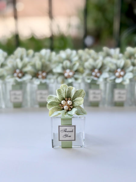 5 pcs Sage Green Wedding Favors Boxes, Elegance Wedding Favors for Guests, Luxury Party Favors, Wedding Custom Favors, Quinceanera Favors Gifts
