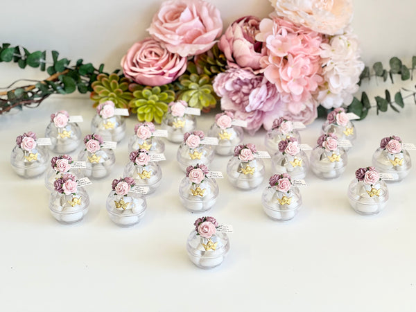 10 pcs Baptism Favors, Christening Favors, Angel Favor Boxes, Personalized First Communion Souvenirs, Custom Baptism Gifts