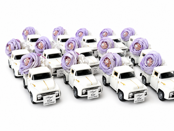 Lilac Track Car Wedding Favors, Wedding Car Gifts for Guests, Baby Shower, Personalized Party Favors, Custom Bride Shower Favors