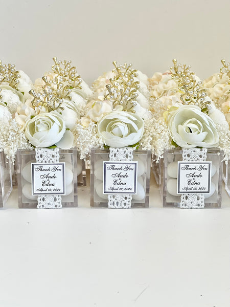 5 pcs Boho Wedding Favor Boxes – Custom Favors for Guests, Baby Shower & Party Gifts