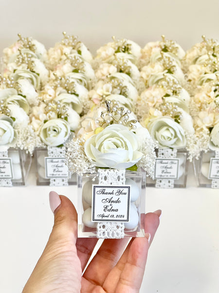 5 pcs Boho Wedding Favor Boxes – Custom Favors for Guests, Baby Shower & Party Gifts