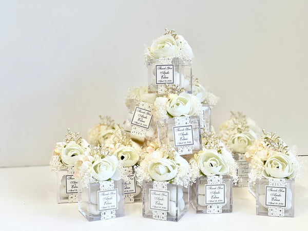 5 pcs Boho Wedding Favor Boxes – Custom Favors for Guests, Baby Shower & Party Gifts
