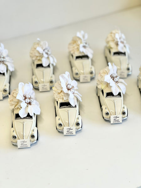 Car Wedding Favors, Vintage Car Favors, Wedding Favors for Guests, Baby Shower Party Favors, Custom Sweet 15 Favor, Bachelorette Favors
