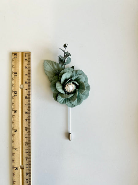 Teal Corsage and Boutonniere Set, Prom Party Corsage Set