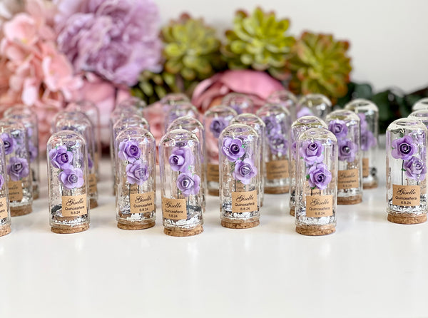 10 pcs Bulk Rose Dome Favors for Guests, Custom Wedding Favors, Personalized Party Gifts, Bachelorette Favors