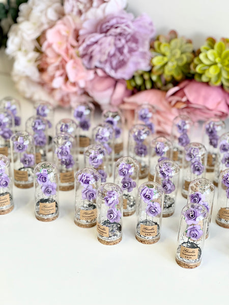 10 pcs Bulk Rose Dome Favors for Guests, Custom Wedding Favors, Personalized Party Gifts, Bachelorette Favors