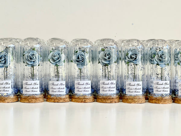 10 pcs Wedding Favors for Guests, Engagement Party Favors, Sweet 15 Birthday Favors, Cloche Dome Custom Favors, Bulk Beauty and the Beast Gifts