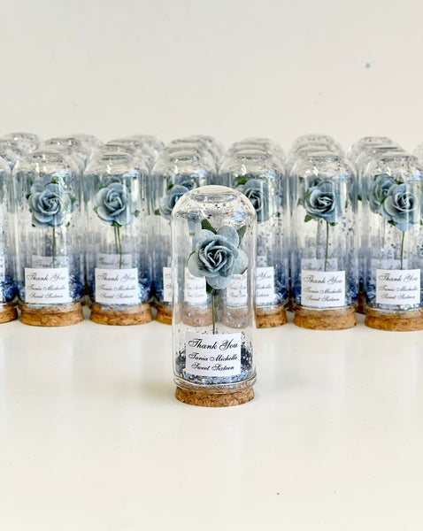10 pcs Wedding Favors for Guests, Engagement Party Favors, Sweet 15 Birthday Favors, Cloche Dome Custom Favors, Bulk Beauty and the Beast Gifts