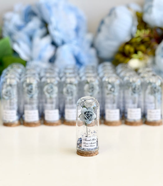 10 pcs Wedding Favors for Guests, Engagement Party Favors, Sweet 15 Birthday Favors, Cloche Dome Custom Favors, Bulk Beauty and the Beast Gifts