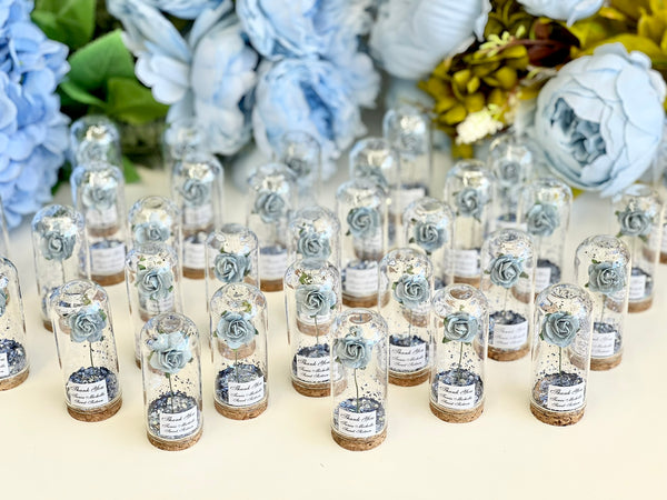 10 pcs Wedding Favors for Guests, Engagement Party Favors, Sweet 15 Birthday Favors, Cloche Dome Custom Favors, Bulk Beauty and the Beast Gifts