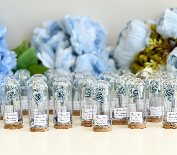 10 pcs Wedding Favors for Guests, Engagement Party Favors, Sweet 15 Birthday Favors, Cloche Dome Custom Favors, Bulk Beauty and the Beast Gifts
