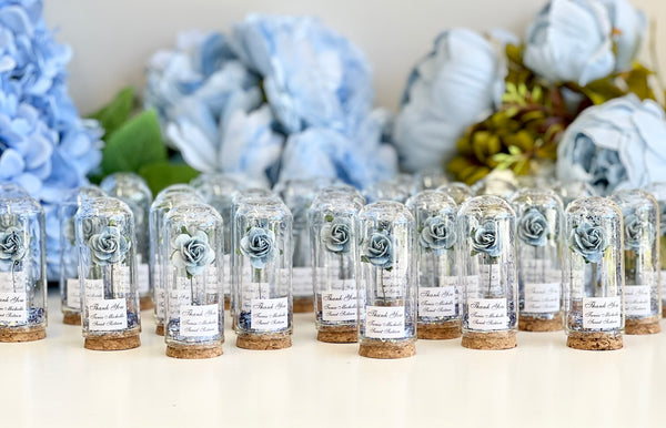 10 pcs Wedding Favors for Guests, Engagement Party Favors, Sweet 15 Birthday Favors, Cloche Dome Custom Favors, Bulk Beauty and the Beast Gifts