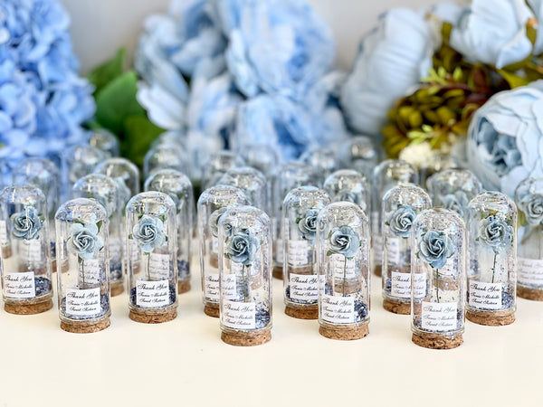 10 pcs Wedding Favors for Guests, Engagement Party Favors, Sweet 15 Birthday Favors, Cloche Dome Custom Favors, Bulk Beauty and the Beast Gifts