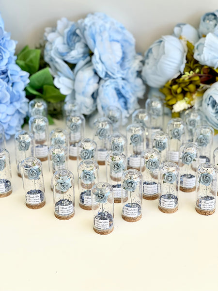 10 pcs Wedding Favors for Guests, Engagement Party Favors, Sweet 15 Birthday Favors, Cloche Dome Custom Favors, Bulk Beauty and the Beast Gifts