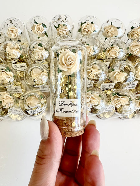 10 pcs Wedding Favors for Guests, Engagement Party Favors, Sweet 15 Birthday Favors, Cloche Dome Custom Favors, Bulk Beauty and the Beast Gifts