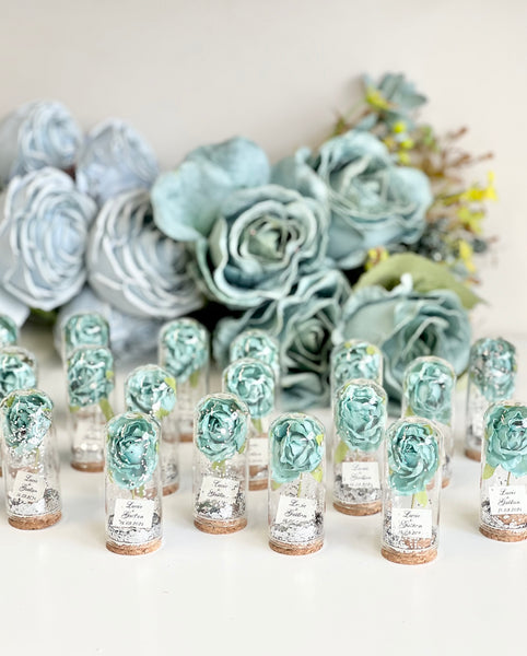 10 pcs Bulk Wedding Favors for Guests, Rose Dome Favors, Personalized Party Gifts, Beauty and the Beast Custom Favors, Rustic Favors Gifts, Boho