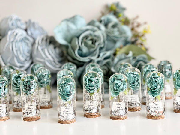 10 pcs Bulk Wedding Favors for Guests, Rose Dome Favors, Personalized Party Gifts, Beauty and the Beast Custom Favors, Rustic Favors Gifts, Boho