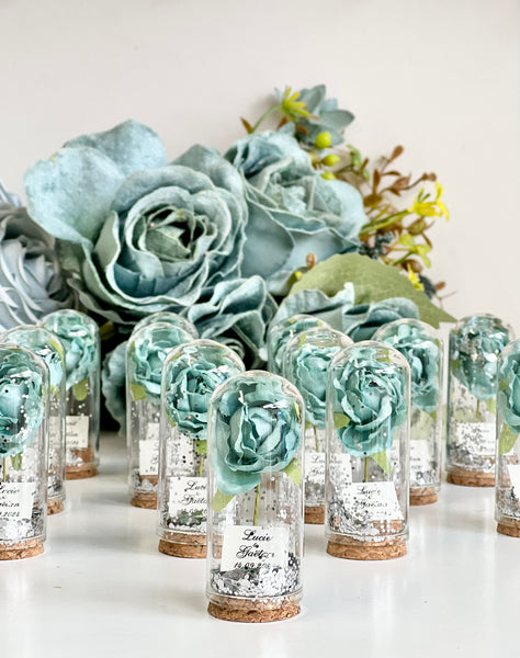 10 pcs Bulk Wedding Favors for Guests, Rose Dome Favors, Personalized Party Gifts, Beauty and the Beast Custom Favors, Rustic Favors Gifts, Boho