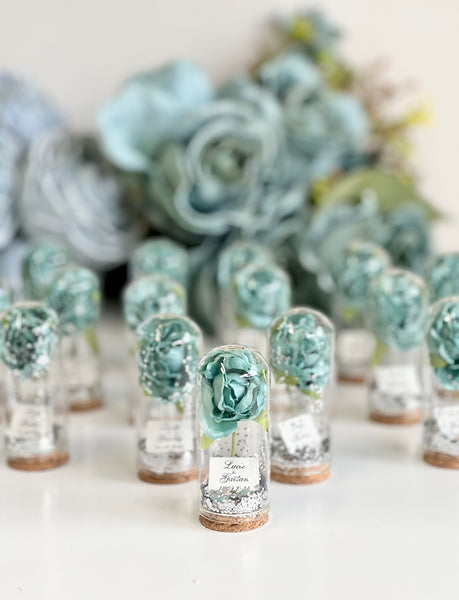 10 pcs Bulk Wedding Favors for Guests, Rose Dome Favors, Personalized Party Gifts, Beauty and the Beast Custom Favors, Rustic Favors Gifts, Boho