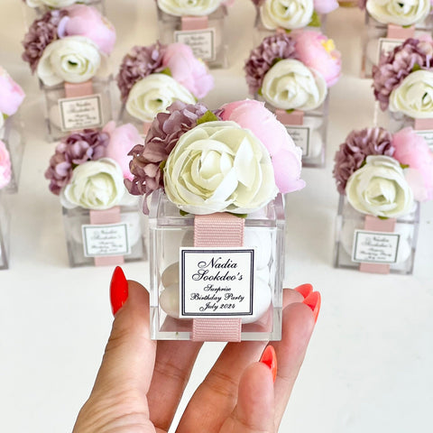 These handmade personalized favors are the perfect addition to any event, whether it’s a Wedding, Engagement, Bridal Shower, Baptism, Anniversary, Quinceañera, Birthday, Prom, Graduation, or any other special occasion. They also make wonderful Gifts for Guests, Bridesmaids, Christenings, 1st Communions, Party Gifts, 1st Birthdays, Bachelorette Parties, Baby Showers, Save the Dates, Confirmations, and so much more.