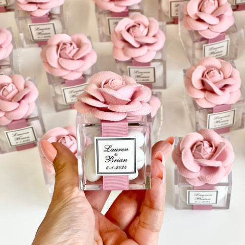 These handmade personalized favors are the perfect addition to any event, whether it’s a Wedding, Engagement, Bridal Shower, Baptism, Anniversary, Quinceañera, Birthday, Prom, Graduation, or any other special occasion. They also make wonderful Gifts for Guests, Bridesmaids, Christenings, 1st Communions, Party Gifts, 1st Birthdays, Bachelorette Parties, Baby Showers, Save the Dates, Confirmations, and so much more.