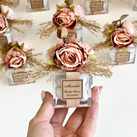 These handmade personalized favors are the perfect addition to any event, whether it’s a Wedding, Engagement, Bridal Shower, Baptism, Anniversary, Quinceañera, Birthday, Prom, Graduation, or any other special occasion. They also make wonderful Gifts for Guests, Bridesmaids, Christenings, 1st Communions, Party Gifts, 1st Birthdays, Bachelorette Parties, Baby Showers, Save the Dates, Confirmations, and so much more.

