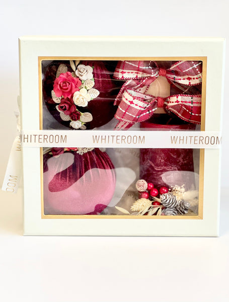 5 pcs Christmas Ornament, Christmas Candles, Rustic Christmas, Christmas Gift for Her, Christmas Bulbs, Handmade Balls, Christmas Decoration