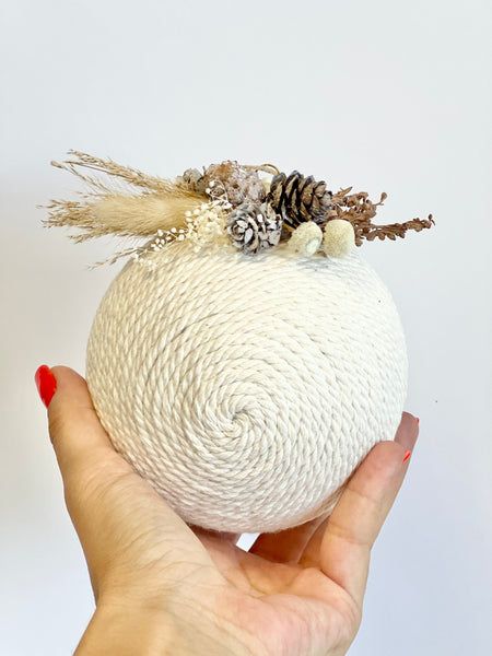 4 pcs Christmas Ornament, Christmas Candles, Rustic Christmas, Christmas Gift for Her, Christmas Bulbs, Handmade Balls, Christmas Decoration