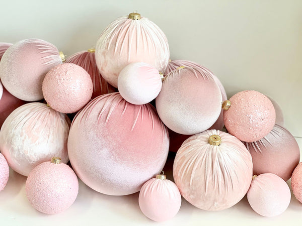 Handmade Velvet Christmas Ball Ornament: Large Custom Holiday Decor